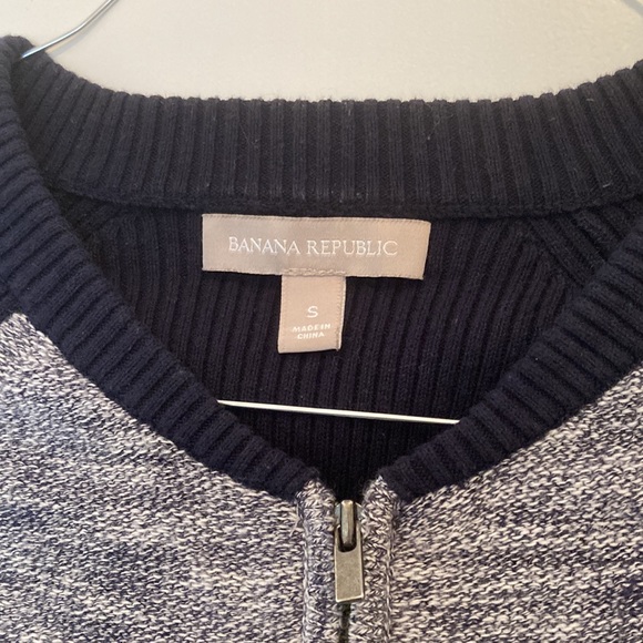 BANANA REPUBLIC TWO TONE LONG SLEEVE CREW NECK JACKET ! GREAT CONDITION! - Picture 3 of 4